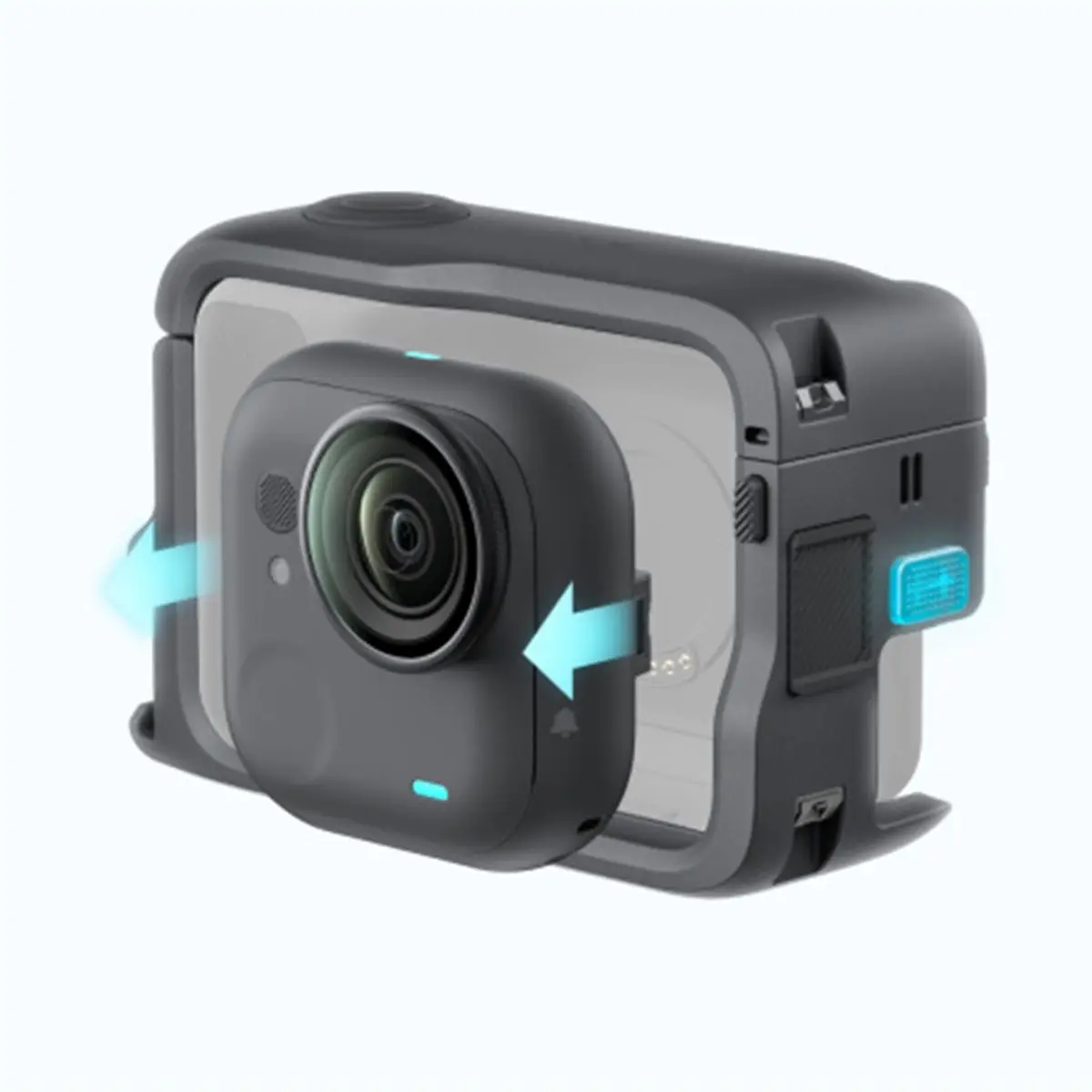 A26Z Protective Frame Cage for GO Ultra Sports Camera with Cold Shoe Port Accessories