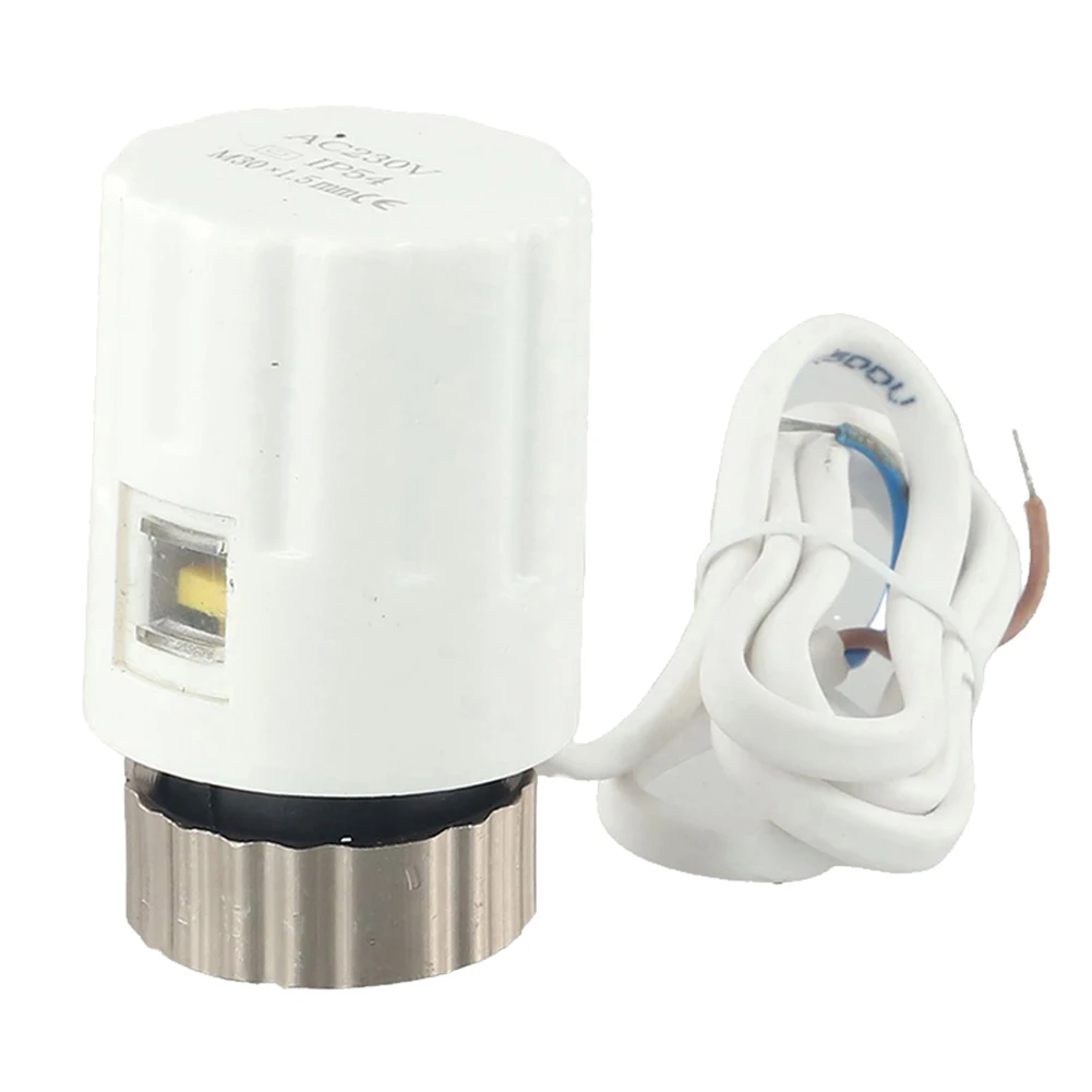 

230V Heating Valve M30x1.5mm Electric Heating Actuator Crack-proof Material Easy Installation Energy Saving Actuator