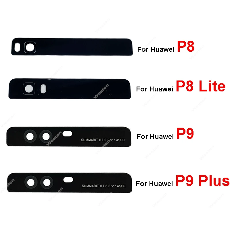 Back Camera Lens & Flash Cover For Huawei P8 P9 Plus Rear Outer Camera Glass Lens + Adhesive Sticker Replacement Repair Parts