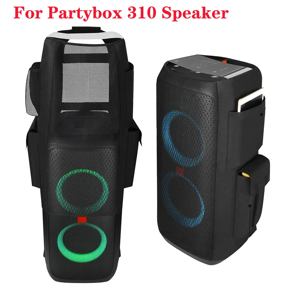 For JBL Partybox 310 Speaker Protective Case Mesh Sound Box Organizer Wireless Microphone Accessories Storage Bag Dust Cover