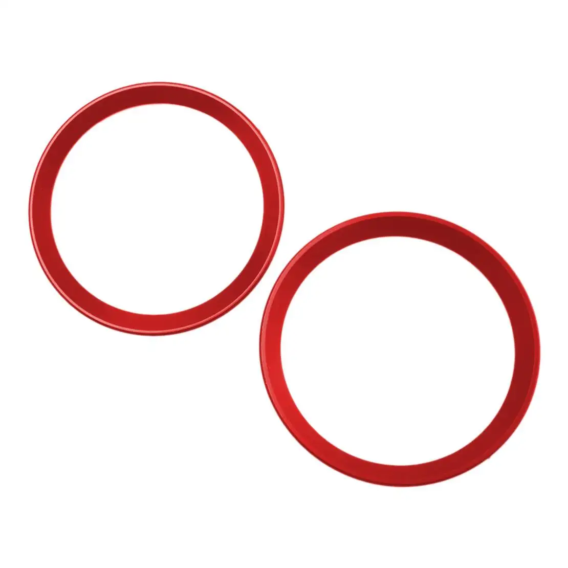 

DWCX Front Rear Logo Surrounding Ring Cover Trim Emblem 82mm 74mm Red Aluminium Alloy Fit for BMW 3 Series