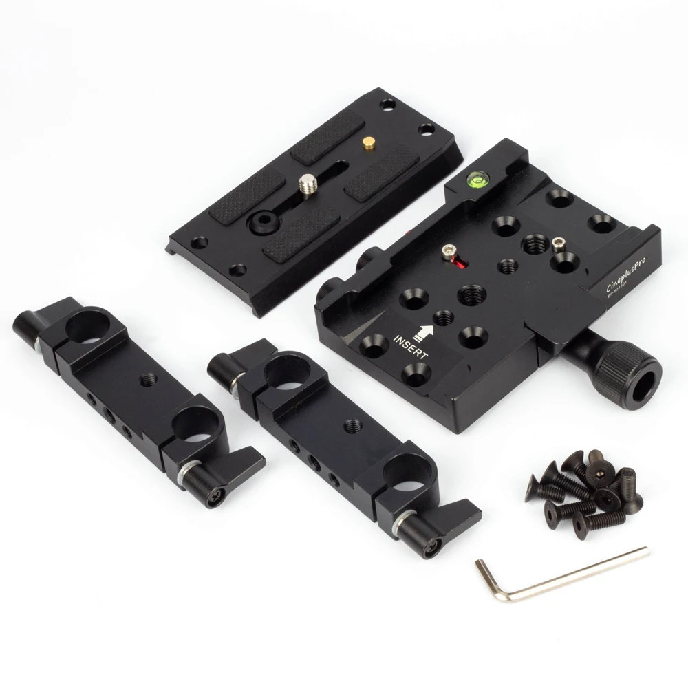 

Dovetail Rapid Quick Release Plate System Rod clamp Baseplate Kit fr DSLR Mirrorless Camera Rig 15mm Rail Support Follow Focus