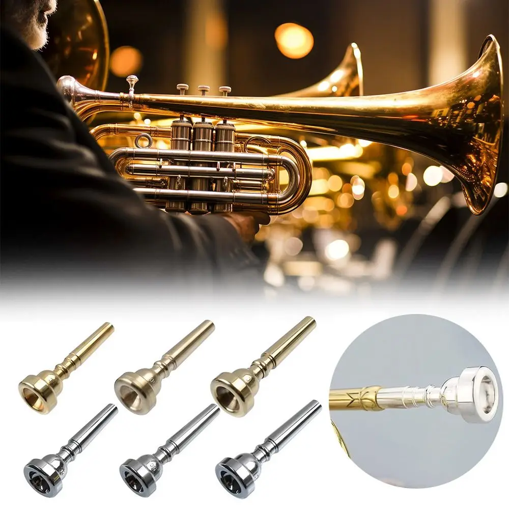 3C/5C/7C Trumpet Mouthpiece Universal Gold/Silver Trumpet Exerciser Brass Musical Instruments Accessories Trumpets Replacement