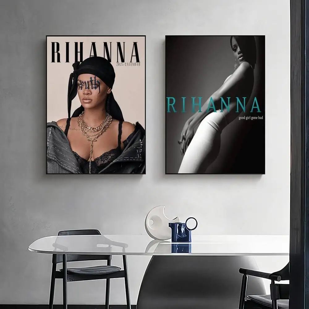 Singer R-RihANnA-A Poster Print Cook Cooked Wall Art Canvas Painting for Living Room Bedroom Home Decor
