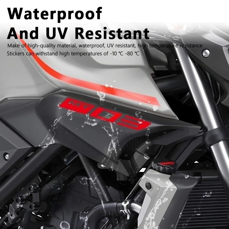 Autocollants d'admission d'air de moto, décalcomanies en vinyle pour Yamaha MT03 MT 03 2018 2019 MT-03, accessoires de carénage de moto