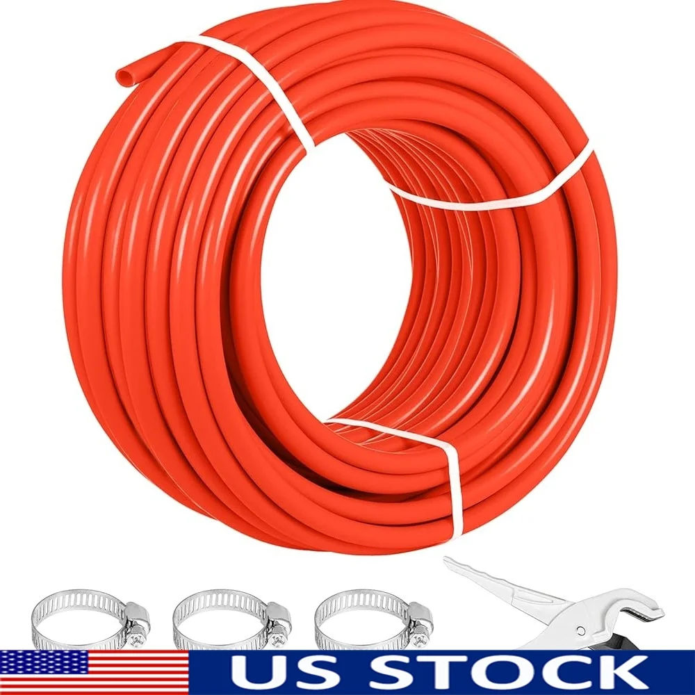 

Oxygen Barrier PEX-B Pipe 1/2 Inch 300ft EVOH Tube Residential Commercial Radiant Floor Heating System Installation Flexible