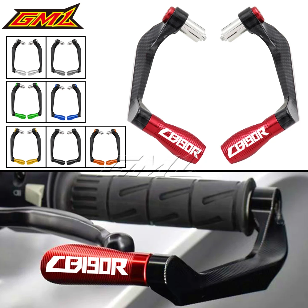 For HONDA CB190R CB 190R Motorcycle Universal 22mm CNC Handlebar Grips Guard Brake Clutch Levers Handle Bar Guard Protector