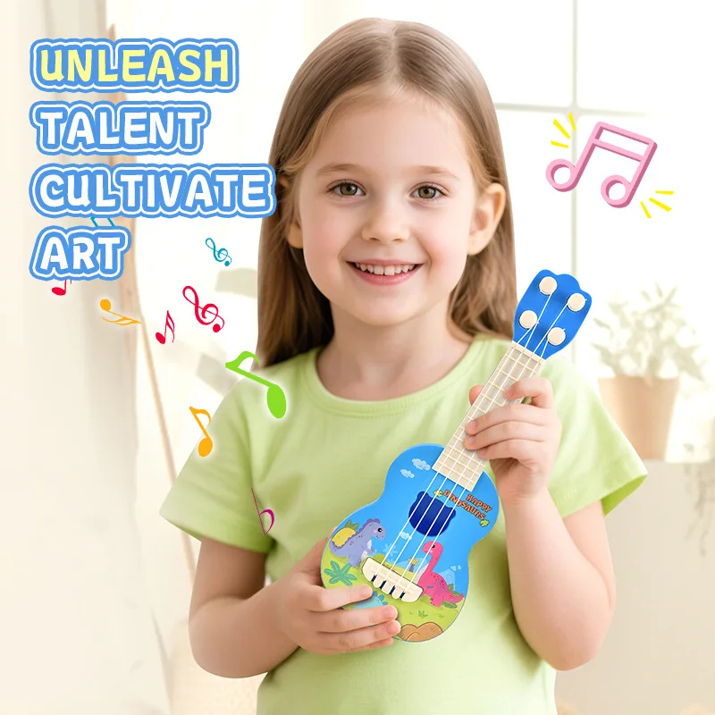 Child Ukulele Toy Guitar Baby Games Music Toy Musical Instrument Kindergarten Early Education Toys Ukulele Enlightenment Play