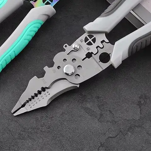 Non-slip Wire Stripper Decrustation Pliers Adjustable Electrical Wire Stripping Tool Wire Stripper Crimper For Electrical Cable