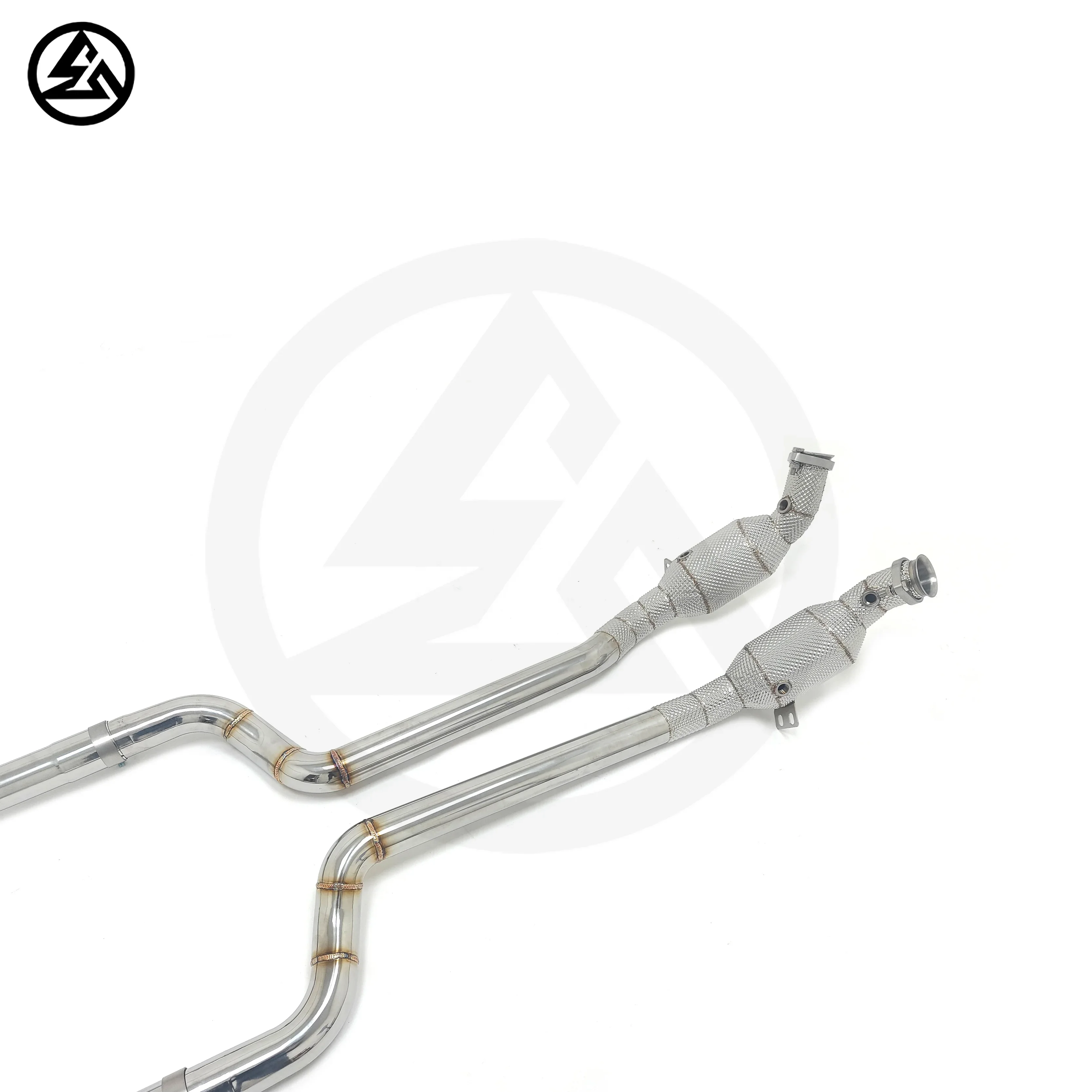 CSZ ODM Performance Upgrade Tuning Exhaust for Mercedes Benz E350 E400 E63 AMG W212 SS304 Catalytic Catted Downpipe - Image 3