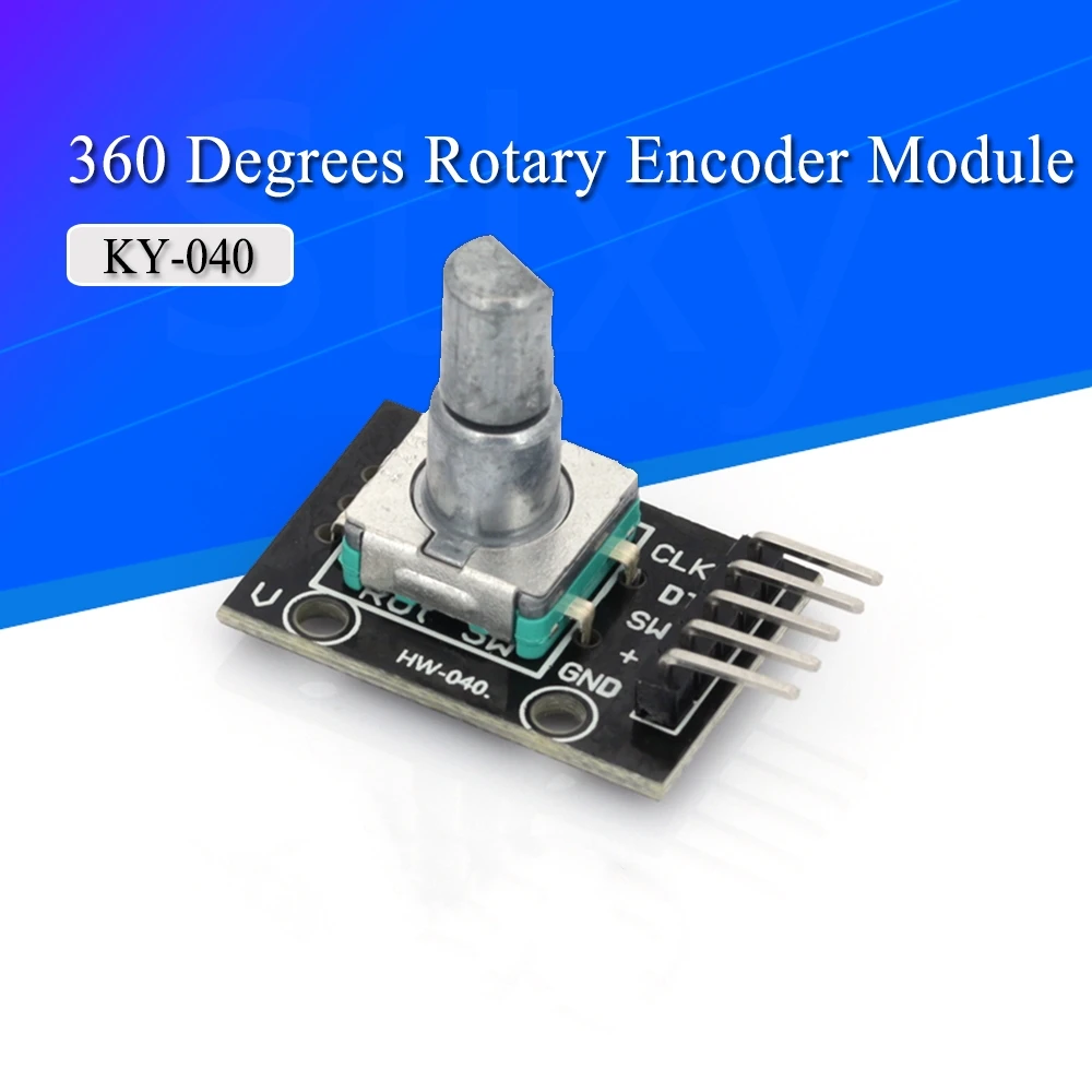 360 Degrees Rotary Encoder Module For Arduino Brick Sensor Switch Development Board KY-040 With Pins