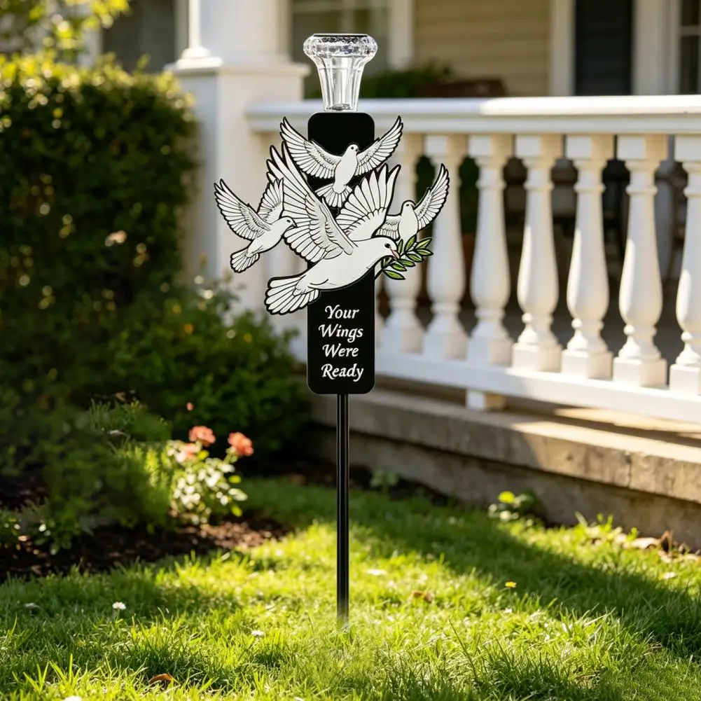 

Solar Garden Decoration Soft Glow Solar Lamp Solar Garden Lights with Led Stakes Waterproof Herb Plant Markers for Outdoor Decor