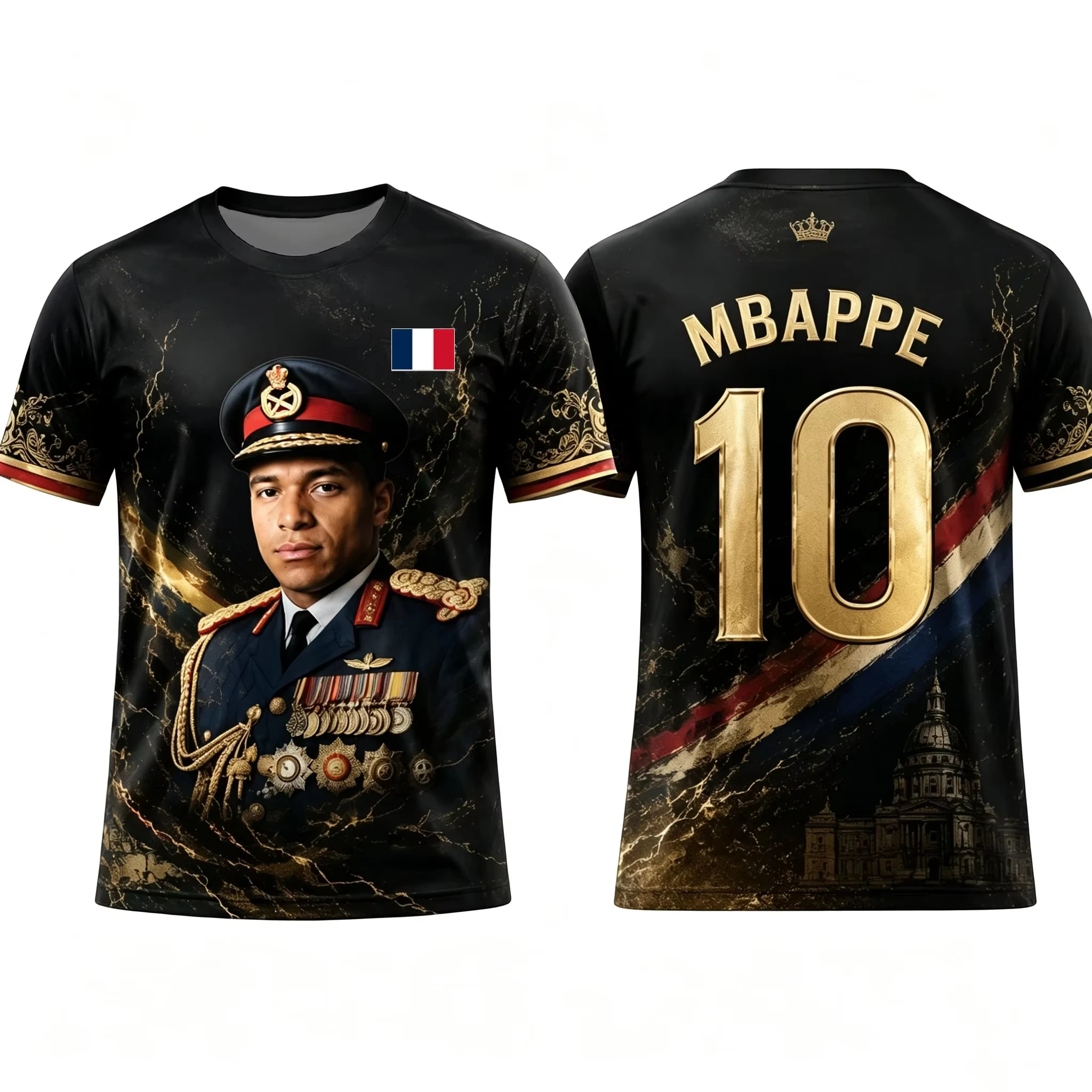 Kylian Mbappe Dictador 2026 Meme Graphic Jersey T-Shirt Men's Women's Y2k Popular Funny Football Tshirt Casual O-Neck Tee