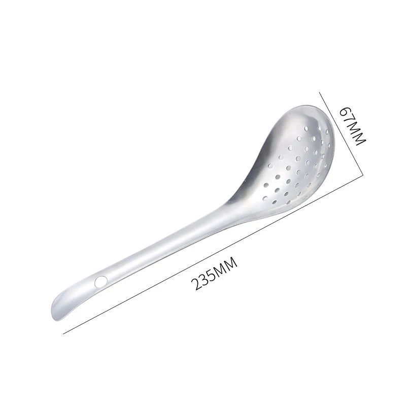 1 Pack Stainless Steel Colander Kitchen Colander Spoon Filter Strainer Food Scoop Perforated Skimmer Colander Easy To Clean
