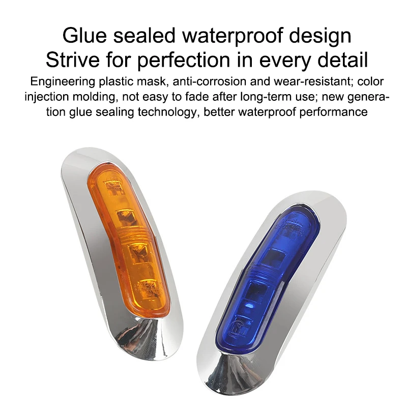 

2Pcs 12V-24V Boat Navigation LED Boat Navigation Lights Waterproof For Marine Yacht Boat Signal Lamp