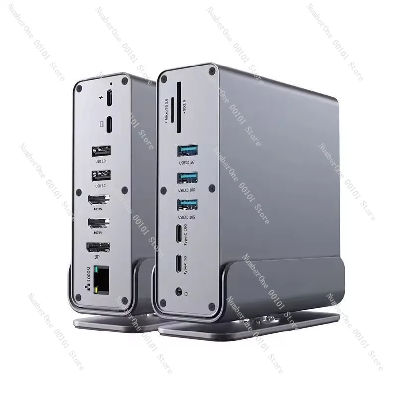 16 In 1 USB C Hub Multifunctional Docking Station With RJ45 Ethernet Port USB Ports 4K HD Output Adapter