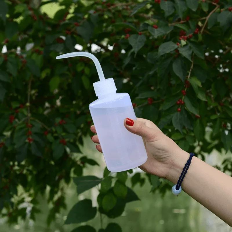 긴 곡선 주둥이 급수 도구, 스퀴즈 타입 뾰족한 주둥이 급수 냄비, 원예 용품, 250, 500, 1000mL