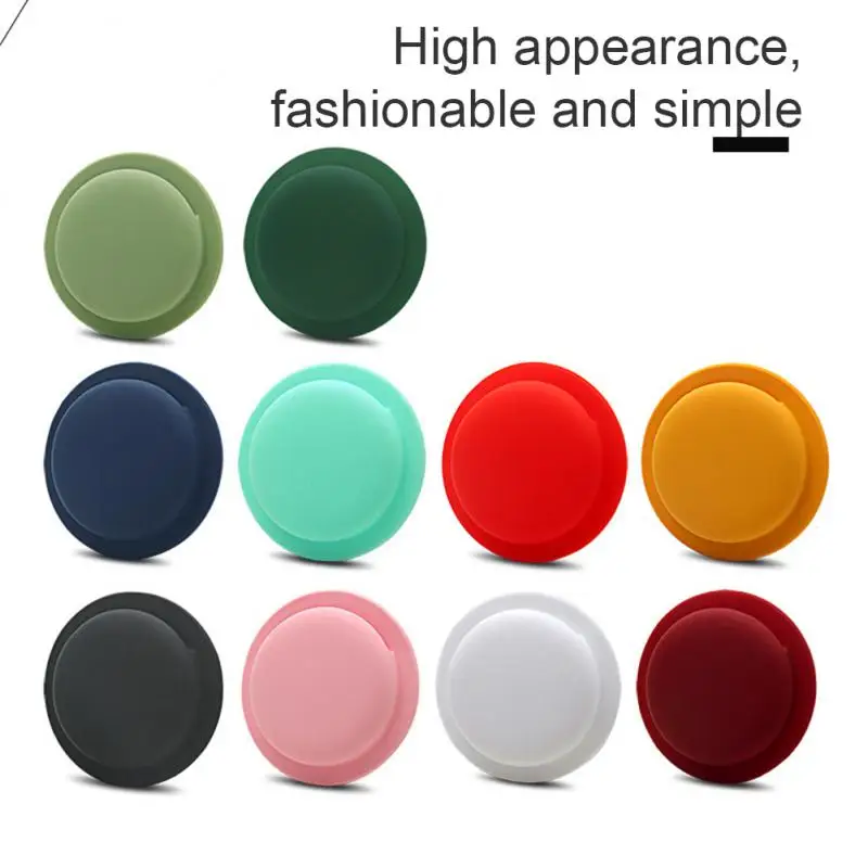 Silicone Case For AirTags Cover adhesive tape Stick For Apple Anti-Lost Tracker Locator Air Tag Cover Sleeve Holder For AirTag