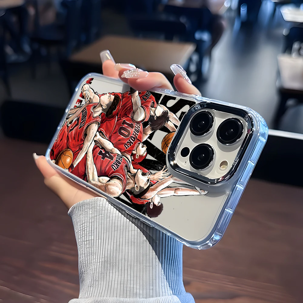Slams Dunks Hanamichi Handyhülle für Samsung Galaxy S26 S25 Edge S24 S23 S22 S21 S20 FE Ultra Plus 5G Luxuriöse Transparente Abdeckung – Detail 4