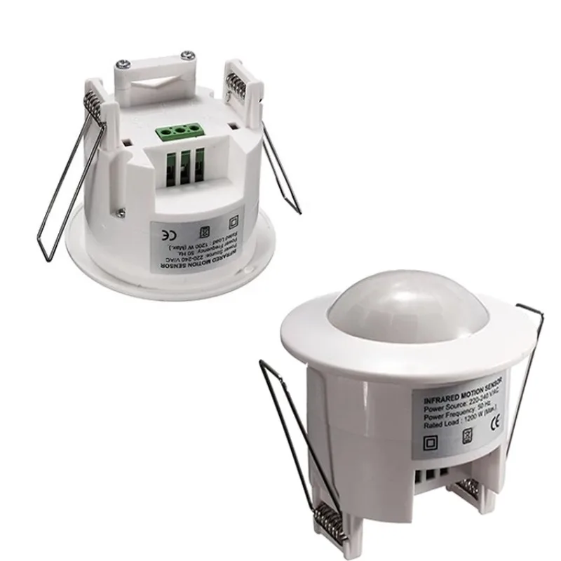 12V-24V Embedded Infrared Human Body Sensor Switch Dry Contact Signal Garage Aisle Lamp Dimmable Light Sensitive