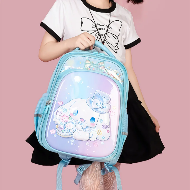 Sanrio Kulomi Cartoon School Bag Girls Cute Jade Cinnamon Dog Large Capacity Lightweight Ridge Protection Children's Backpack