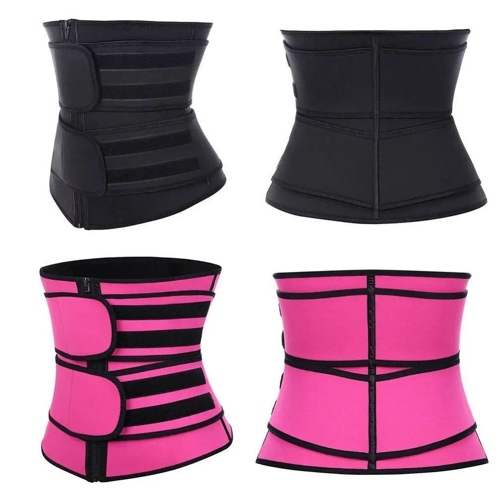 

Abdomen Slimming Body Shaper Tummy Control Zipper Fitness Compression Shapewear Solid Color Multiple Sizes Waist Trainer Corset