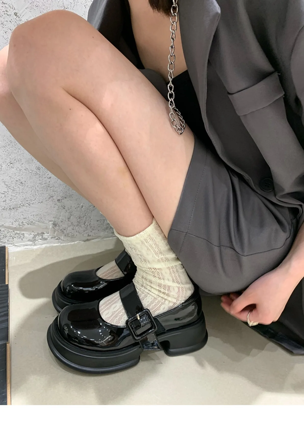 Shoes Woman Flats Dress Basic PU Rubber Med Shoes Woman Flats Dress Rubber Med PU