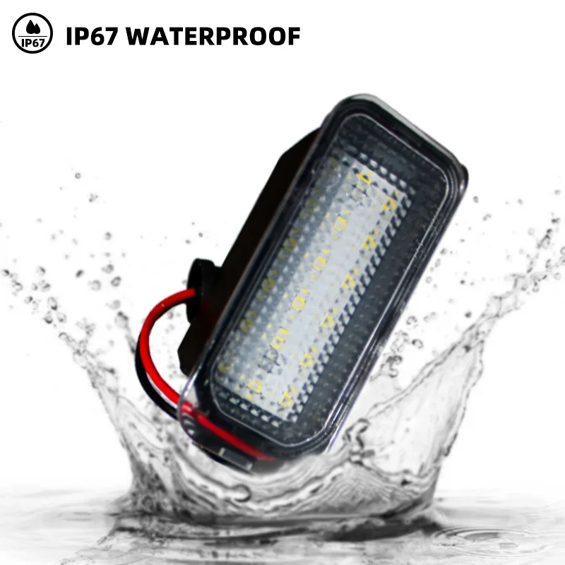 2PCS LED License Plate Light For Ford Focus 2 MK2 3 Mondeo 4 5 Fiesta 6 7 Kuga S-MAX No Error Backlight Number Plate light Lamps view 2