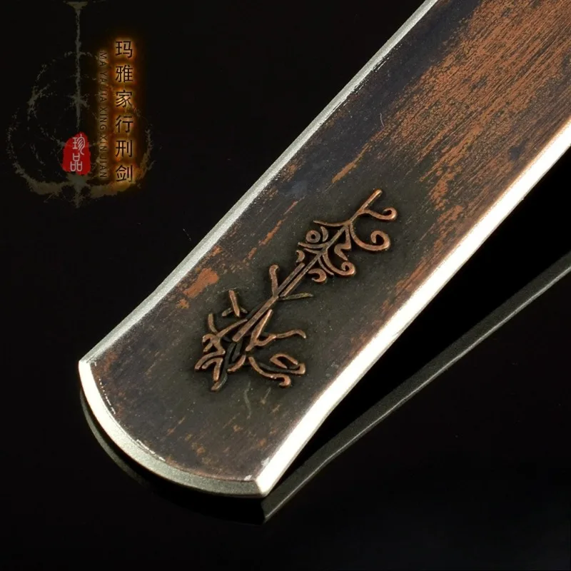 Anillo de espada del excepto Marais de 30cm, periférico de juego, accesorios artesanales de samurái de Metal, colección de adornos, regalo para niño