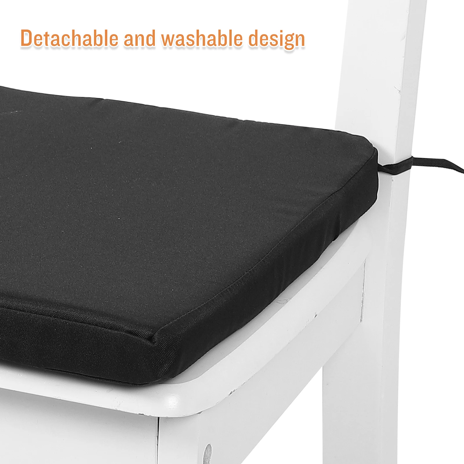 

Thick Chair Office Chair Cushion Square Seat Cushion Black 45x45cm Soft Sponge Firmly No Slide Office Gaming Chairs