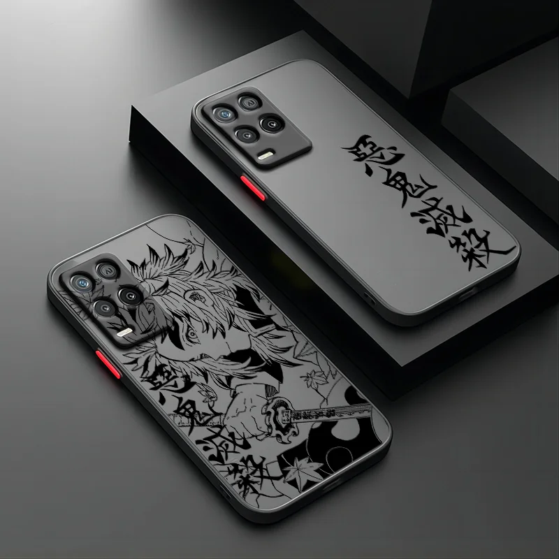 Demon Slayer Kimetsu no Yaiba For OPPO Realme 11 10 9i 8i 7i 6S 6i Narzo  50A 20A 10A Pro Plus Frosted Translucent Phone Case