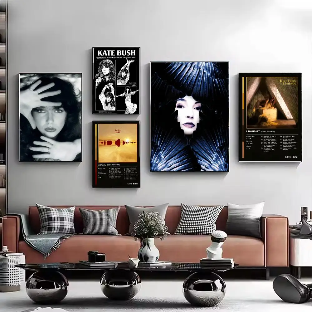 S-Singer Kate Bush Poster Stylish Wall Art Print for Living Room Bedroom Study Office Café Home Decor Modern Gift