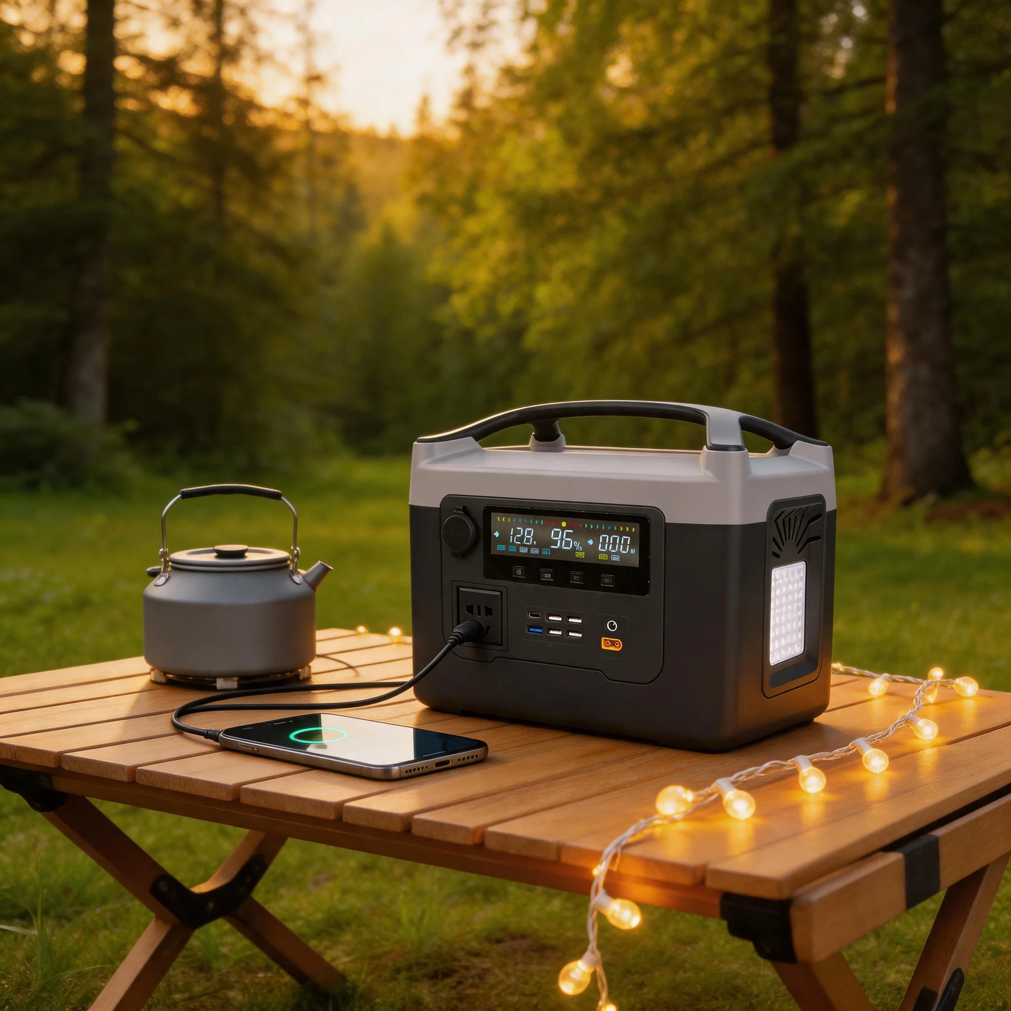 Hot Sell All In One Solar Power Generator LiFePO4 Battery Portable Power Station Outdoor Home Emergency 600W Power Bank Supply
