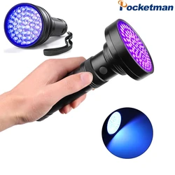 Linterna UV de alta calidad, potente luz negra, luz UV de 395-400nm, lámpara de luz para manchas de orina de mascotas, linterna de detección UV de seguridad