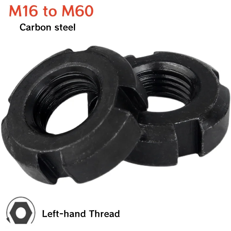 Left-hand Thread Round Nut Slotted Nut Four Slot Nut M16 M18 M20 M22 M24 M25 M27 M30 M33 M35 M36 M39 M40 M42 M45 M48M50M52M56M60