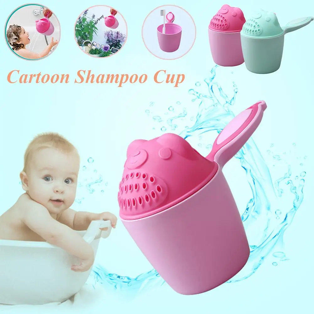 Baby Spoon Shower Bath Shower Products Shower Head Wash Cup Swimming Head Watering Bottle Baby Shampoo Cup Kids Wash Hair Cup