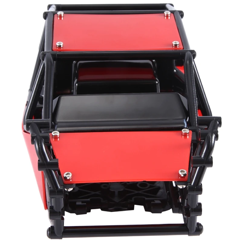 Rock Buggy Body Shell Chassis Kit for 1/10 RC Crawler Car Axial SCX10 II 90046 UTB10 Capra,Red