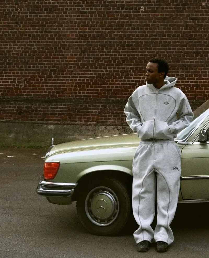 ملابس رياضية كاجوال للرجال من Street Retro مع صور ظلية عصرية فريدة من نوعها على طراز الهيب هوب بلوزات كبيرة الحجم مع قلنسوة غير رسمية