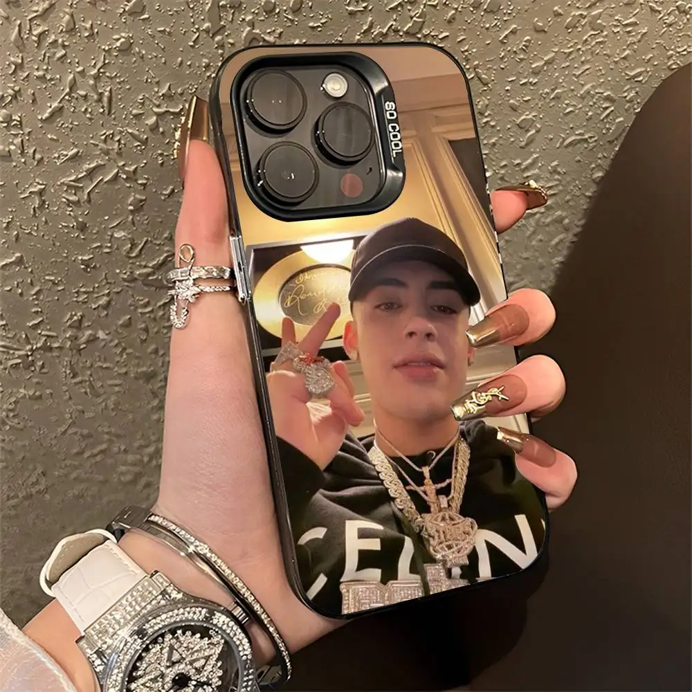 حافظة هاتف Cris MJ لهاتف iPhone 16,15,14,13,12,11,Pro,Max,Plus,Mini,XS,SE مضادة للسقوط باللون الأسود غير اللامع