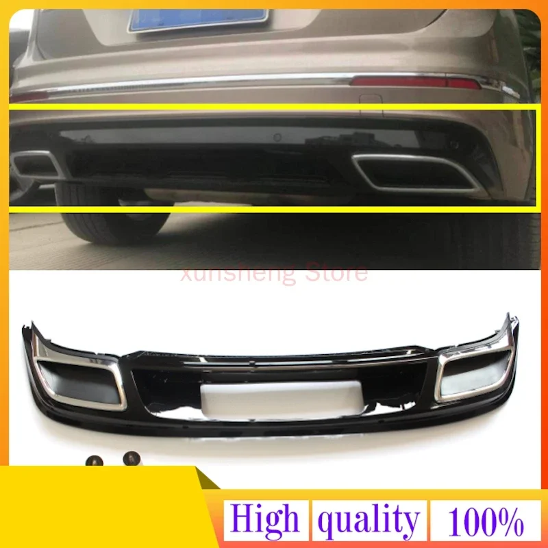 

Rear Bumper Diffuser Rear Lip Double Exhaust Tube Tips For Tiguan 2017 2018 2019+ Upgrade Double Square Exhaust Tube Car Styling