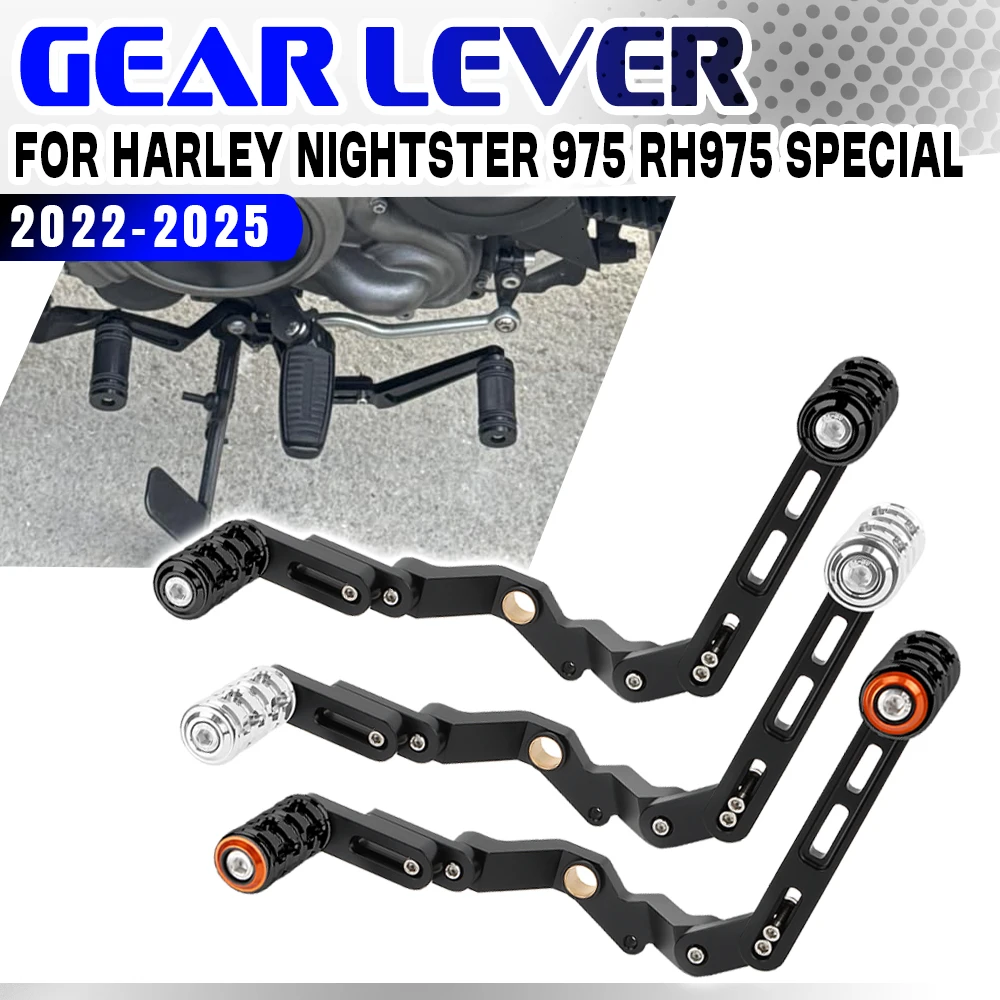 

Алюминиевый рычаг переключения передач на пятке и носке, колышки переключения передач мотоцикла, рычаг переключения передач для Harley Nightster 975 2022-2025 RH975 RH 975 Special RH975S