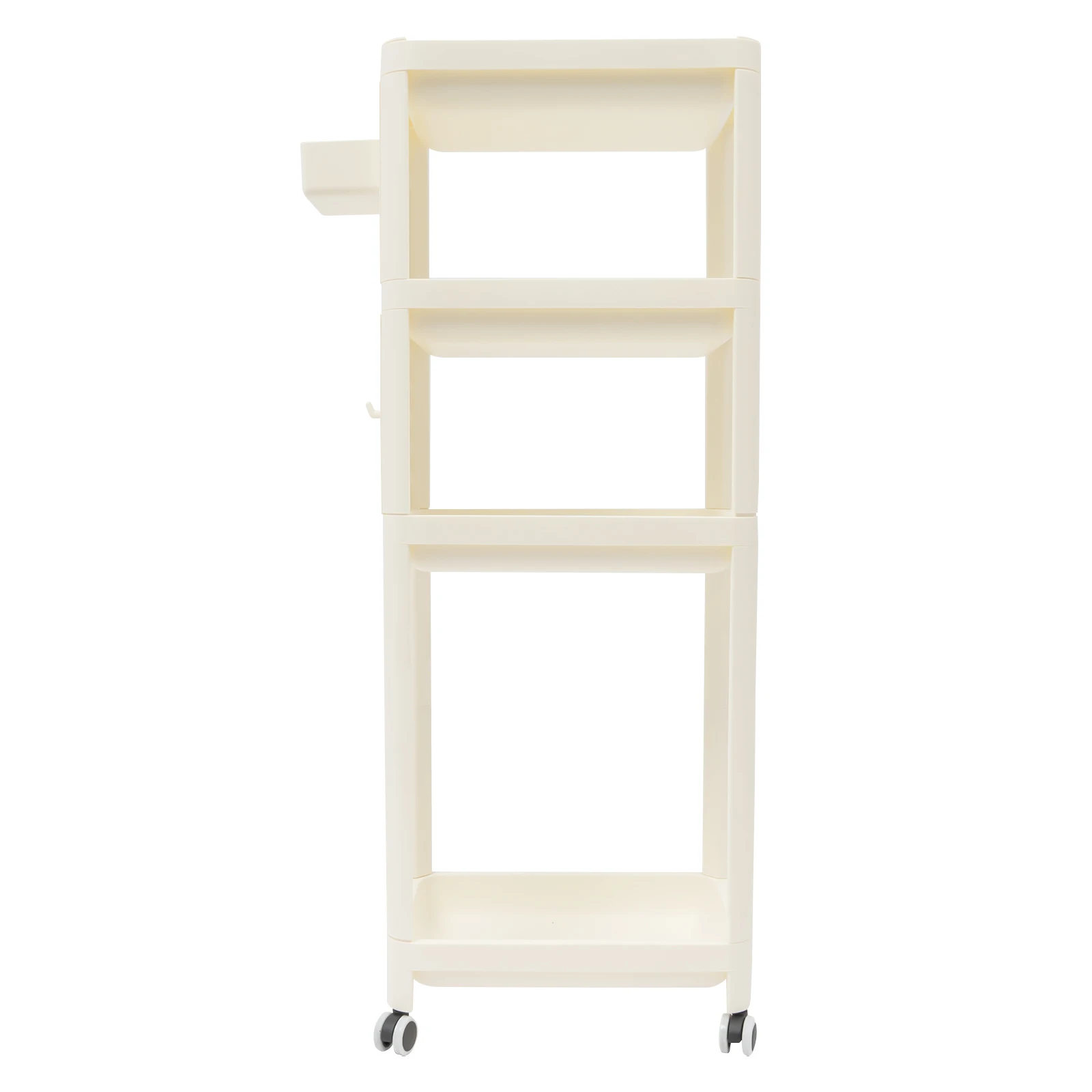 3 Tiers Trolley  Rolling Utility Cart Mobile Living Room Bookshelf with Wheels Bathroom Narrow Slit Movable Storage Organizer