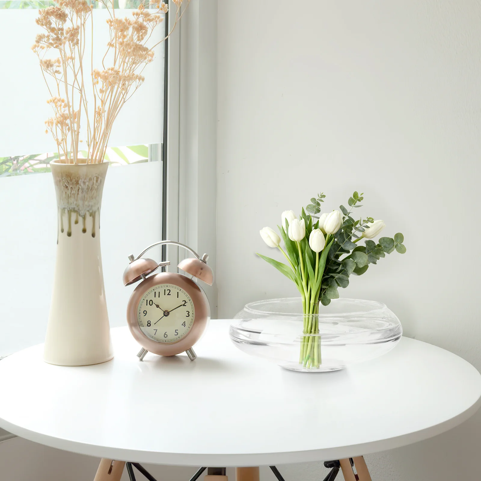 Vaso per piante grasse in vetro Contenitore per fioriera trasparente Acquario da tavolo per piante e piante grasse Decorazioni per la casa Terrario per piante ad aria Piccolo