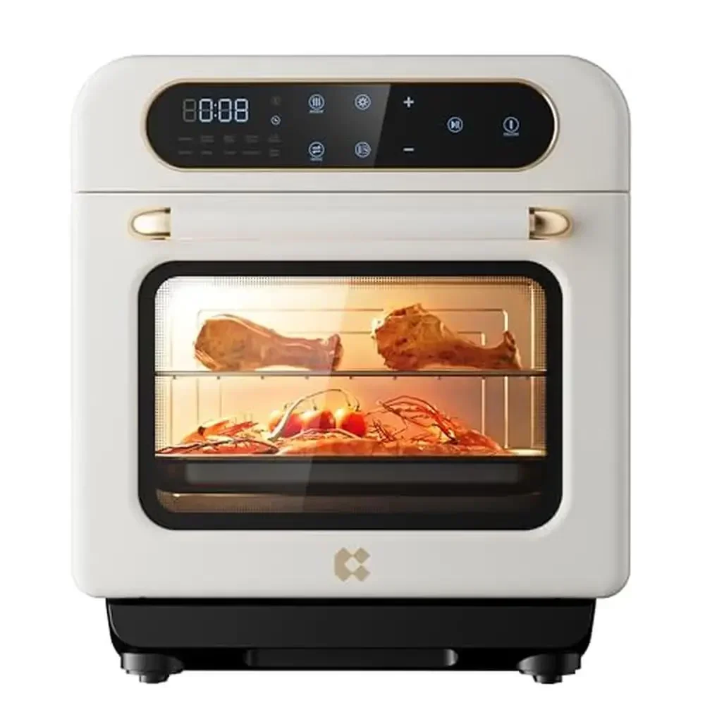 Multi-functional 8-in-1 Steam Oven Air Fryer Rapid Steam Bake Clean Dried Ferment 12L Mini Toaster Oven Healthy Cooking Space