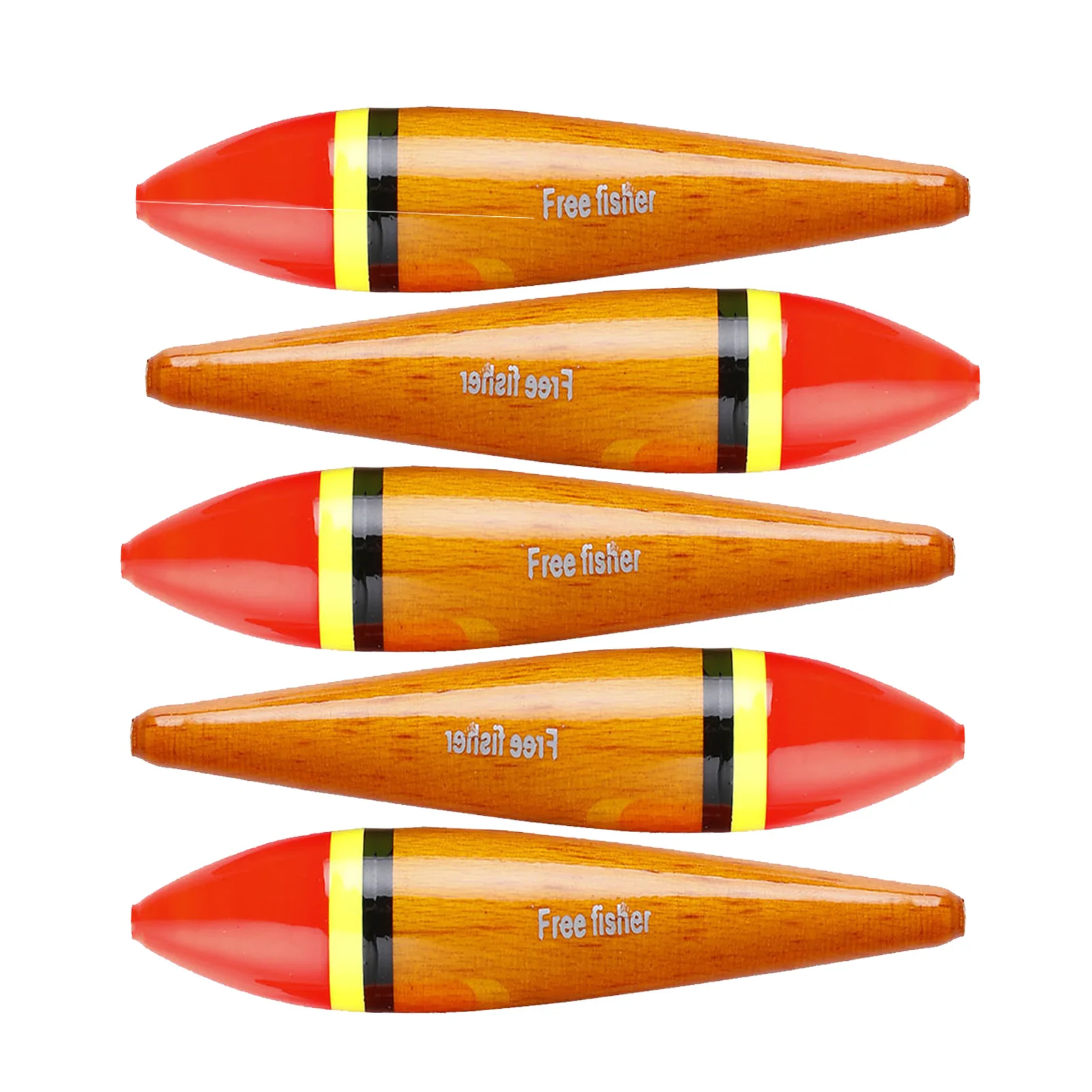 

FREE FISHER 5pcs/Lot 8cm 4g Fishing Bobbers,Buoy Cork Wobble Ligghtweight Balsa Wood Fish Floats,Vertical Barguzinsky Fir Float
