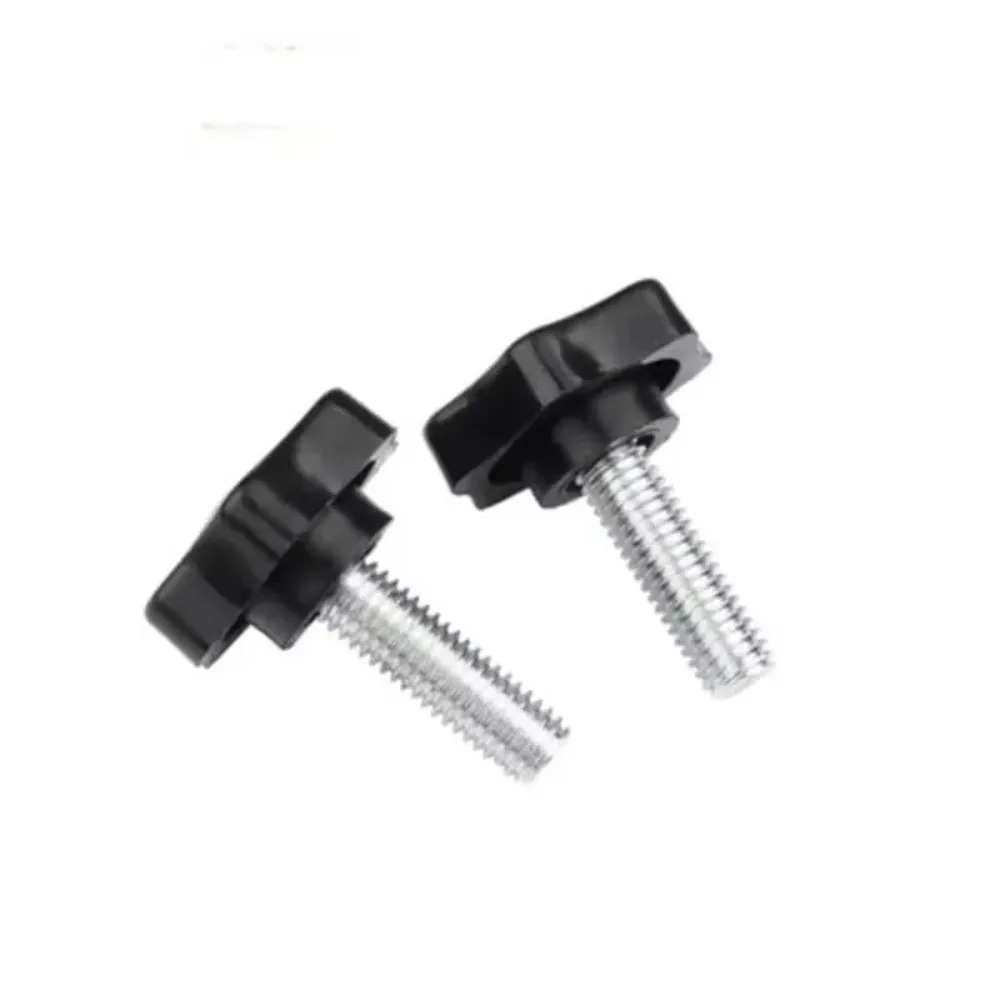 304 Stainless Steel Clamping Screw Knob Pressure Plate Hand Tighten Nuts Star Hand Knob Five Star Handle Plum Hex Shaped Grips