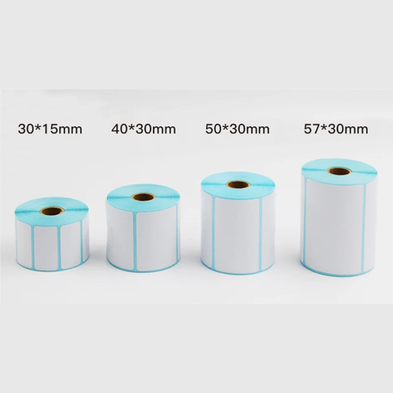 Waterproof Self Adhesive Small 15 25 30 40 50 55 mm Thermal Label Sticker Convenient Store Price Blank Label Stationery Stickers