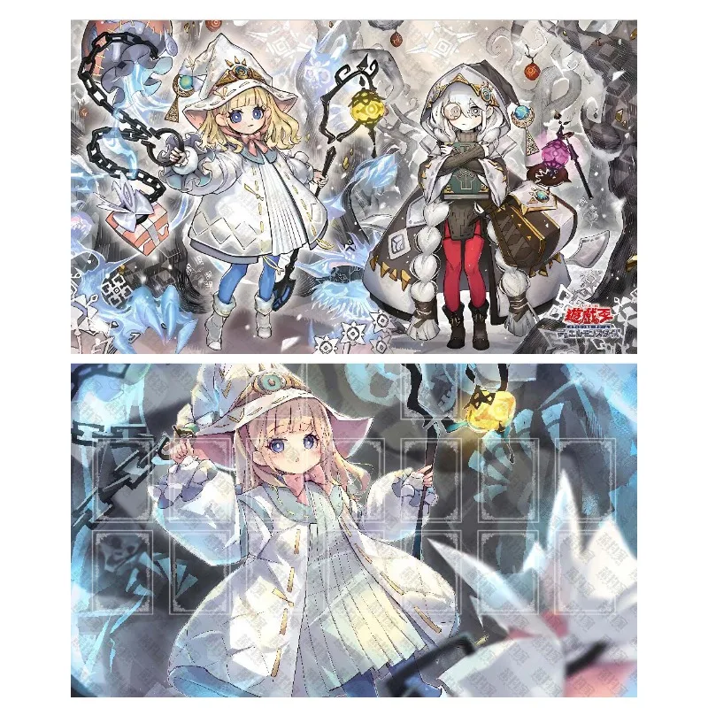 

Ю-Ги-Ох 600х350мм! Серия Astellar of The White Forest, одиночный игровой коврик для карточек Elzette of The White Forest, настольный игровой коврик, игрушка