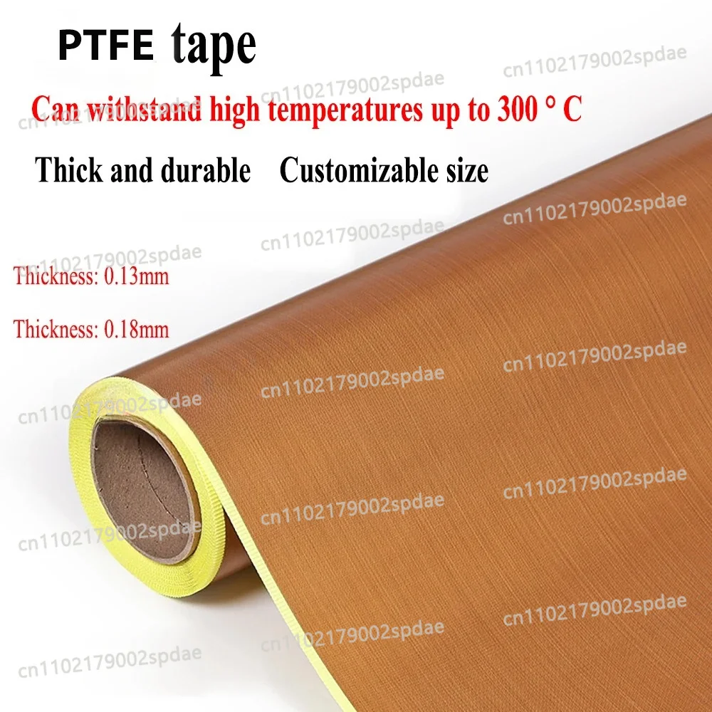 PTFE High Temperature Resistant Adhesive Cloth Tape 0.18 MM And 0.13 MM Optional For Sealing Machine Heat Insulation
