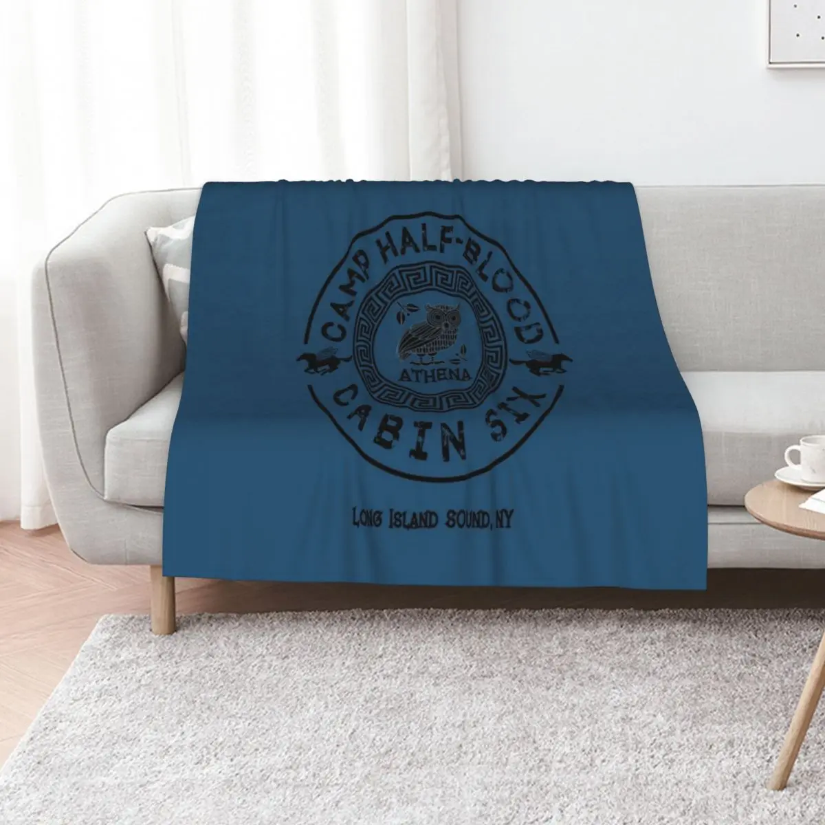 Cabin Six - Athena - Percy Jackson - Camp Half-Blood Throw Blanket Cute Plaid Beautifuls Retros Beach Custom Blankets
